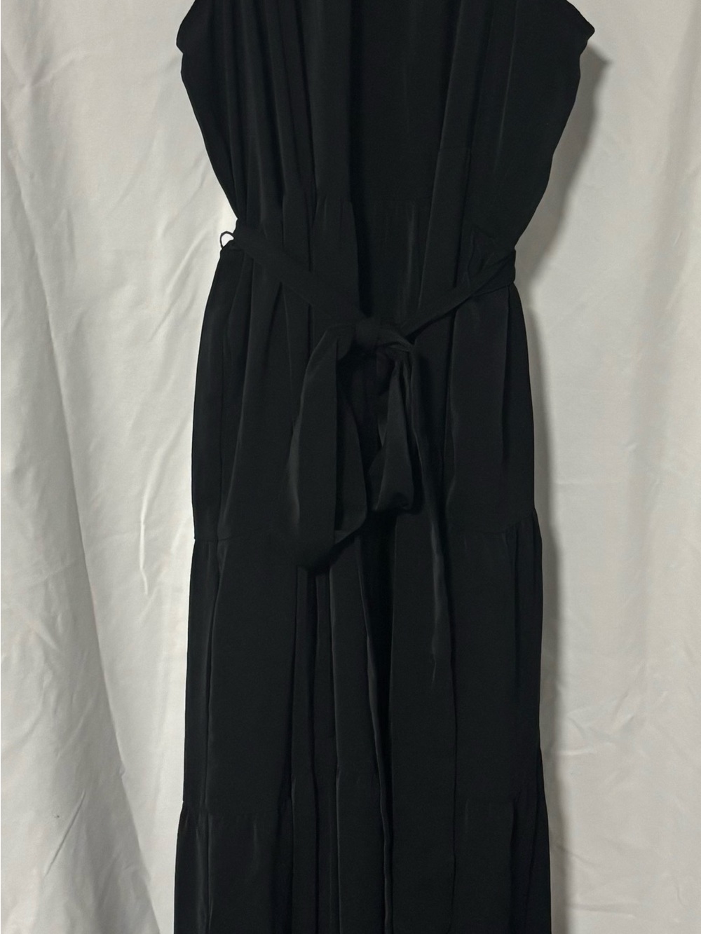 torrid Black Sleeveless Maxi Dress with Tie Waist